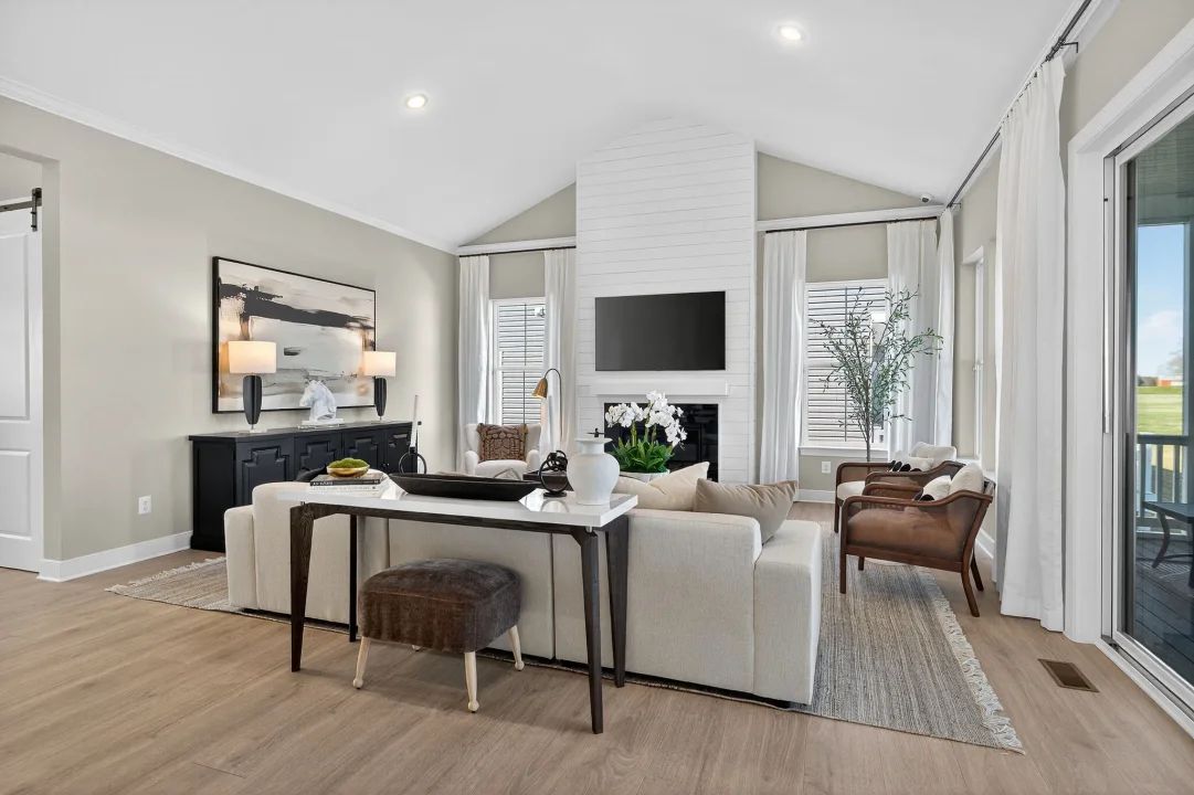 Great room with optional fireplace