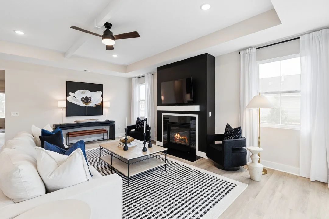 Great room with optional fireplace