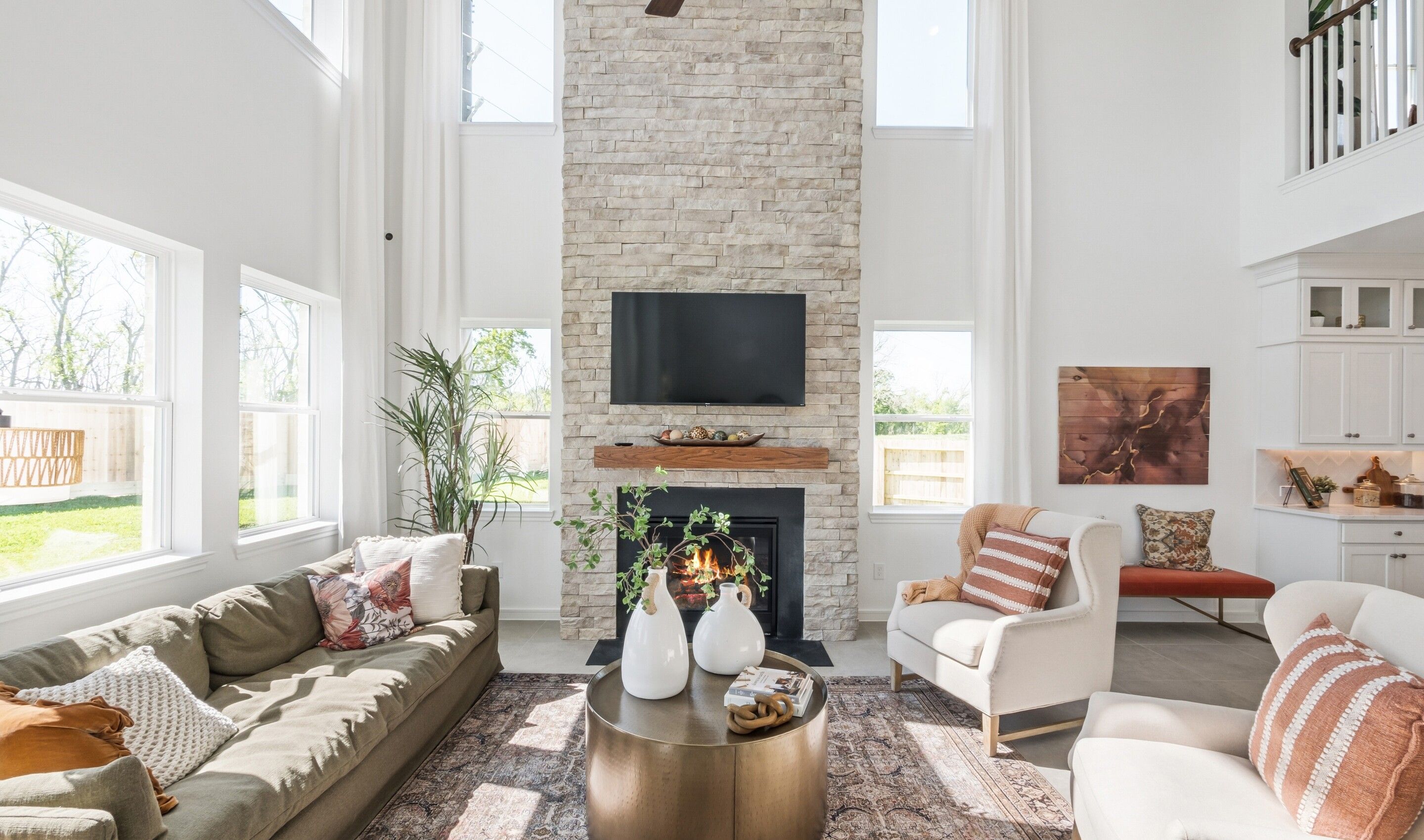 Great room filled with natural light