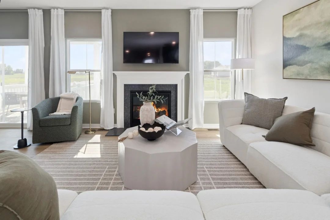Great room with optional fireplace