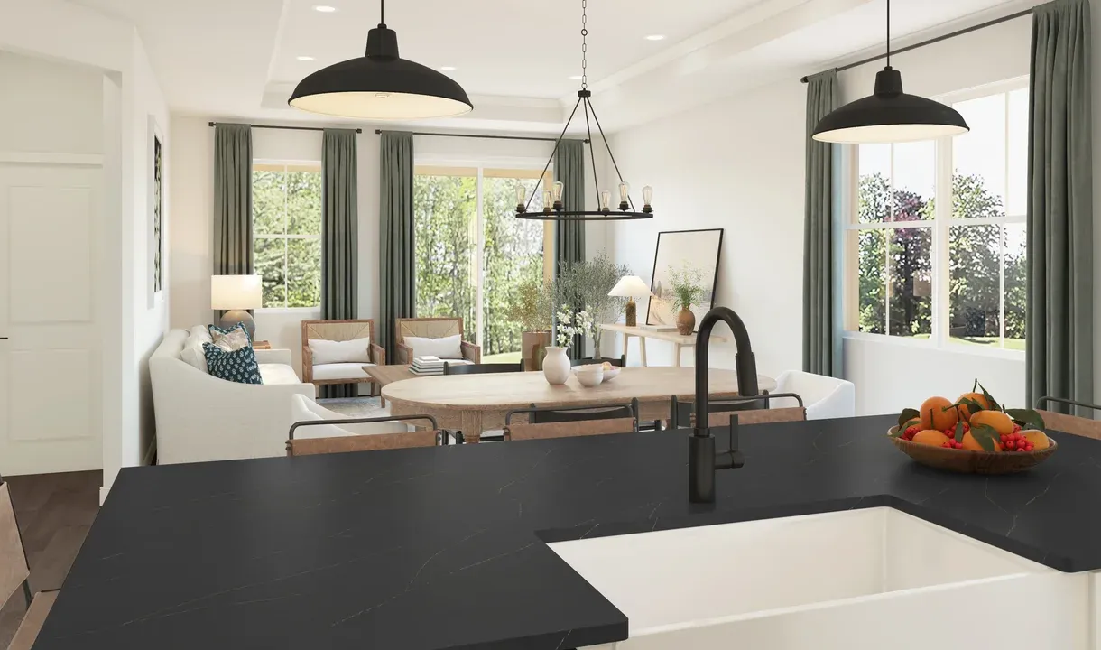 Kitchen overlooking great room