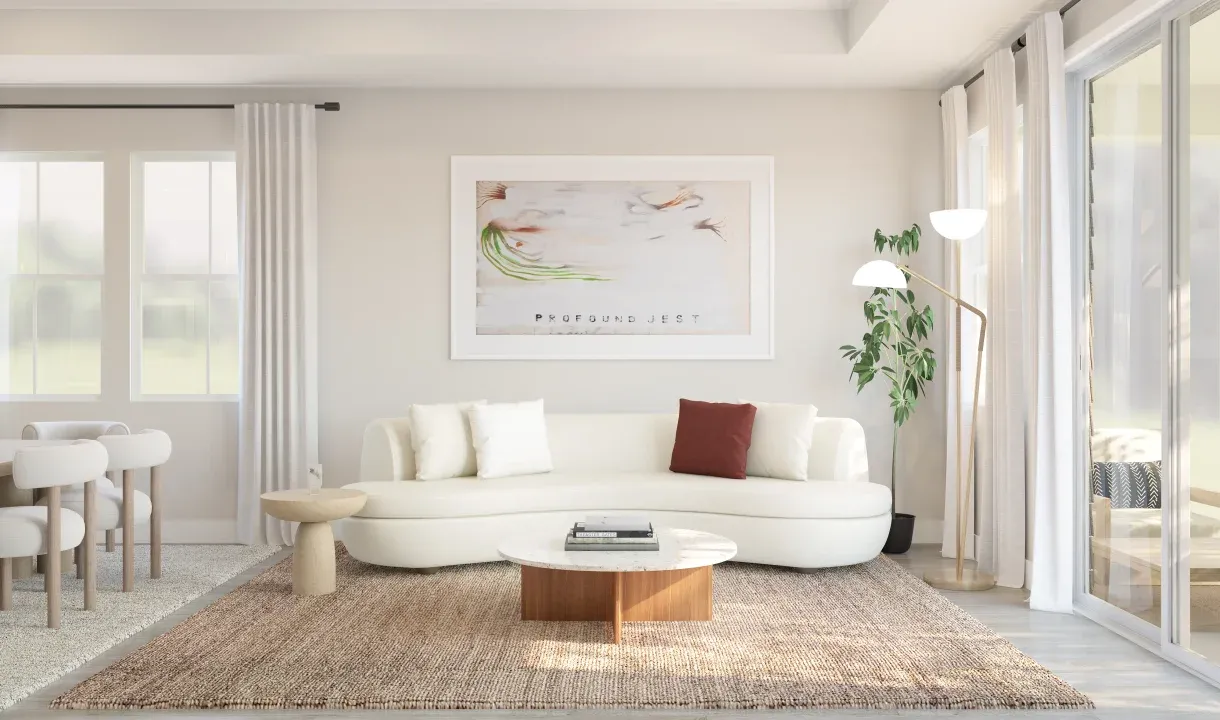 Great room with LVP flooring