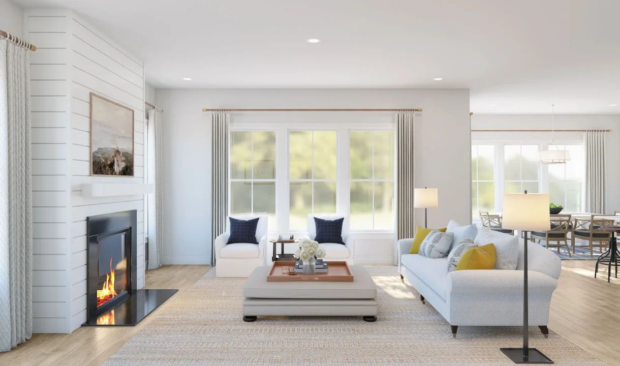 Great room with optional fireplace