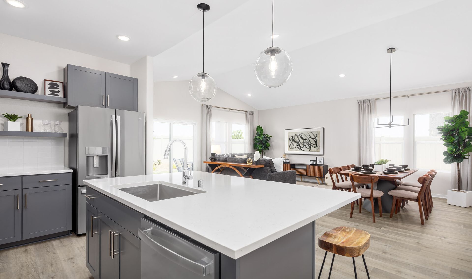 Kitchen with vast island