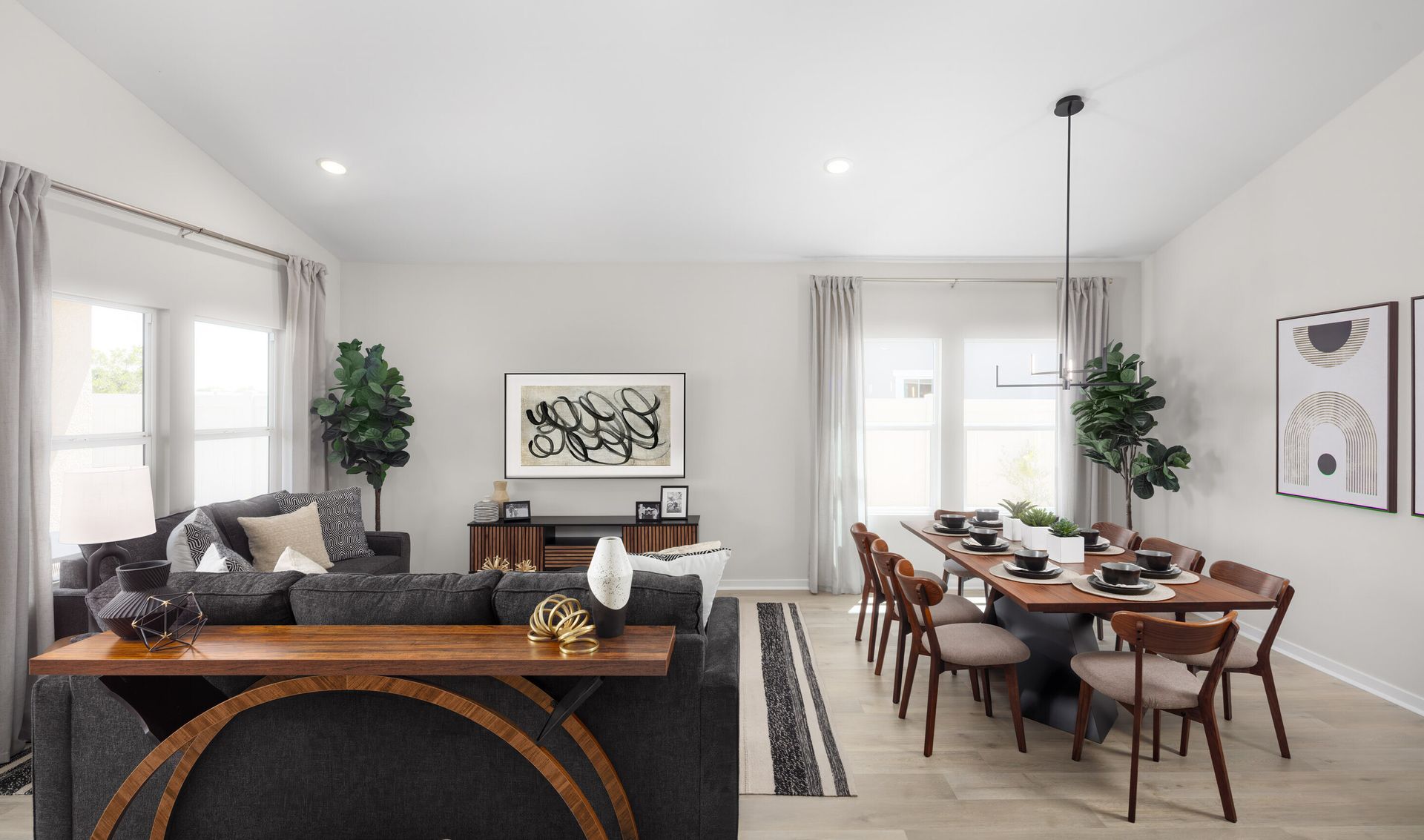 Great room & dining area