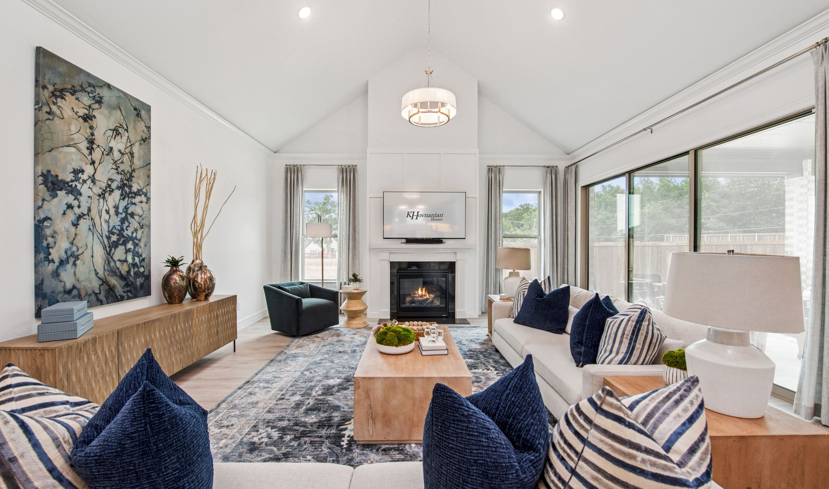 Great room with optional fireplace