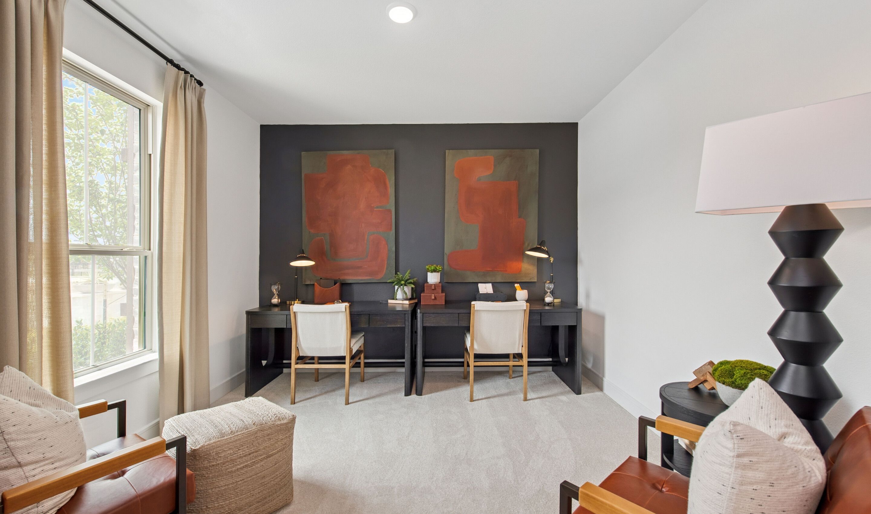 Home office off the foyer