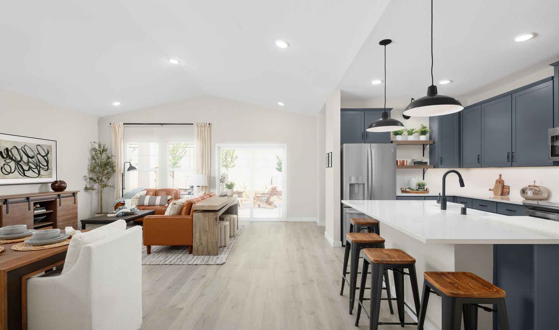 Soaring vaulted ceiling