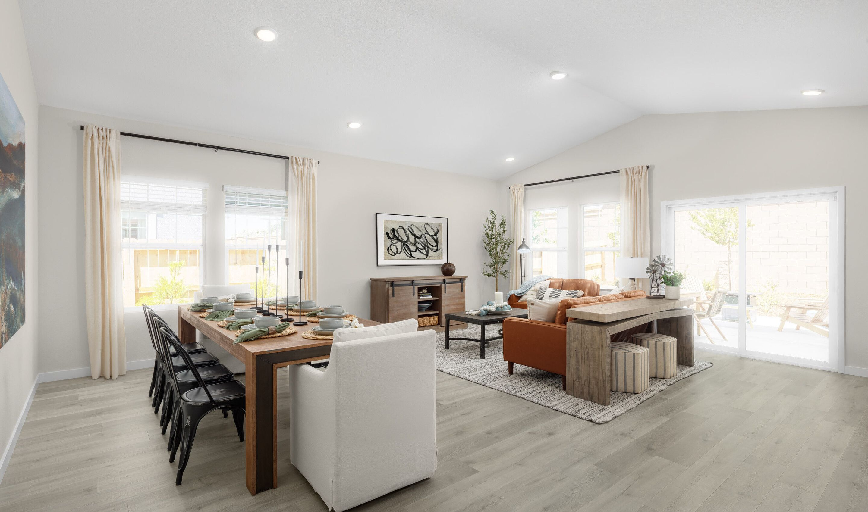 Great room with access to covered patio