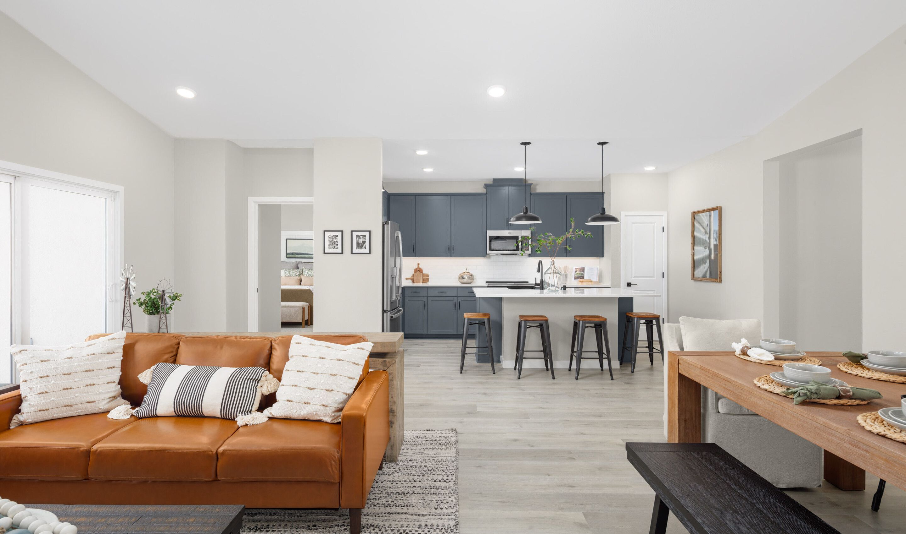 Open-concept floorplan