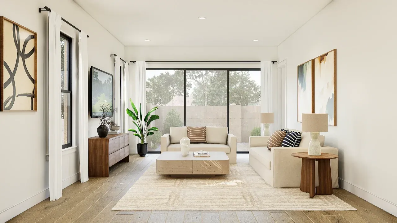 Great Room with 12' Multi-Slide Door