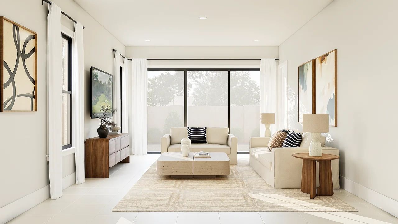 Great Room with 9' Multi-Slide Door