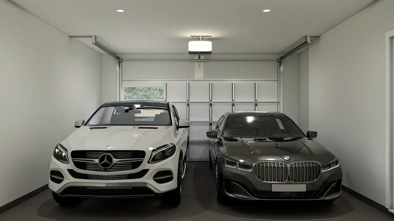 Two-car garage
