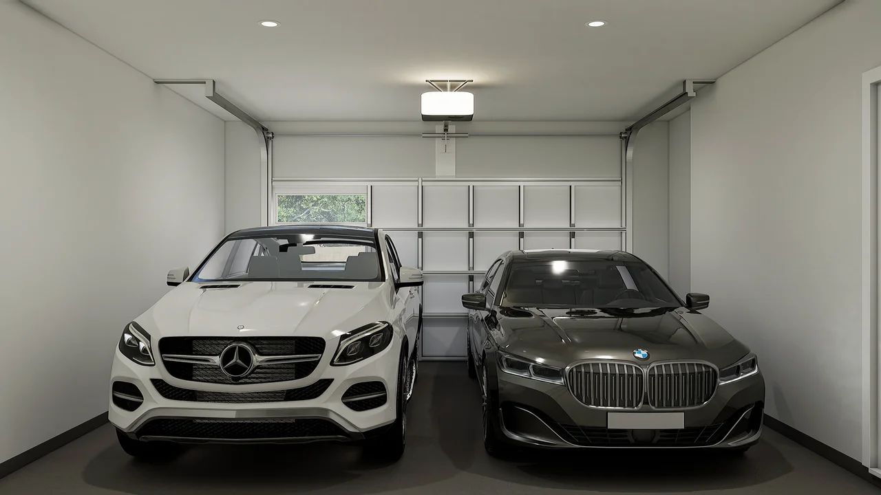 Two-car garage