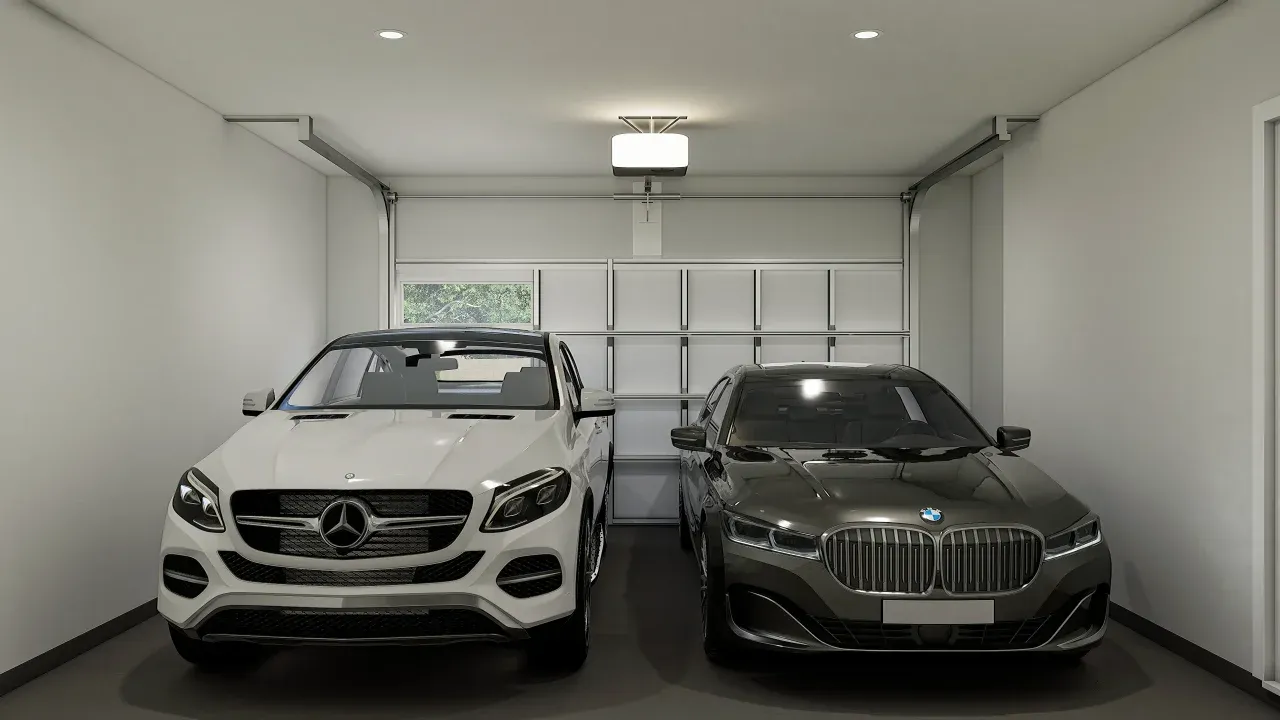 Two-car garage