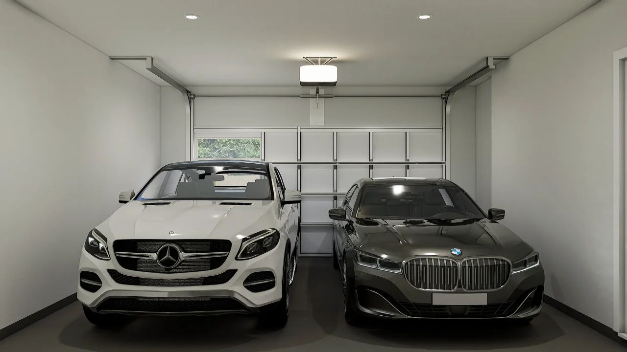 Two-car garage