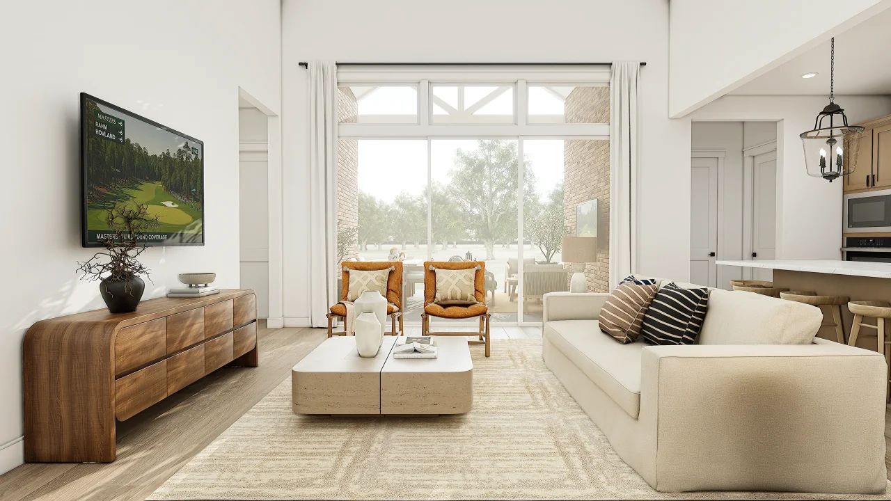 Great Room with Multi-Slider