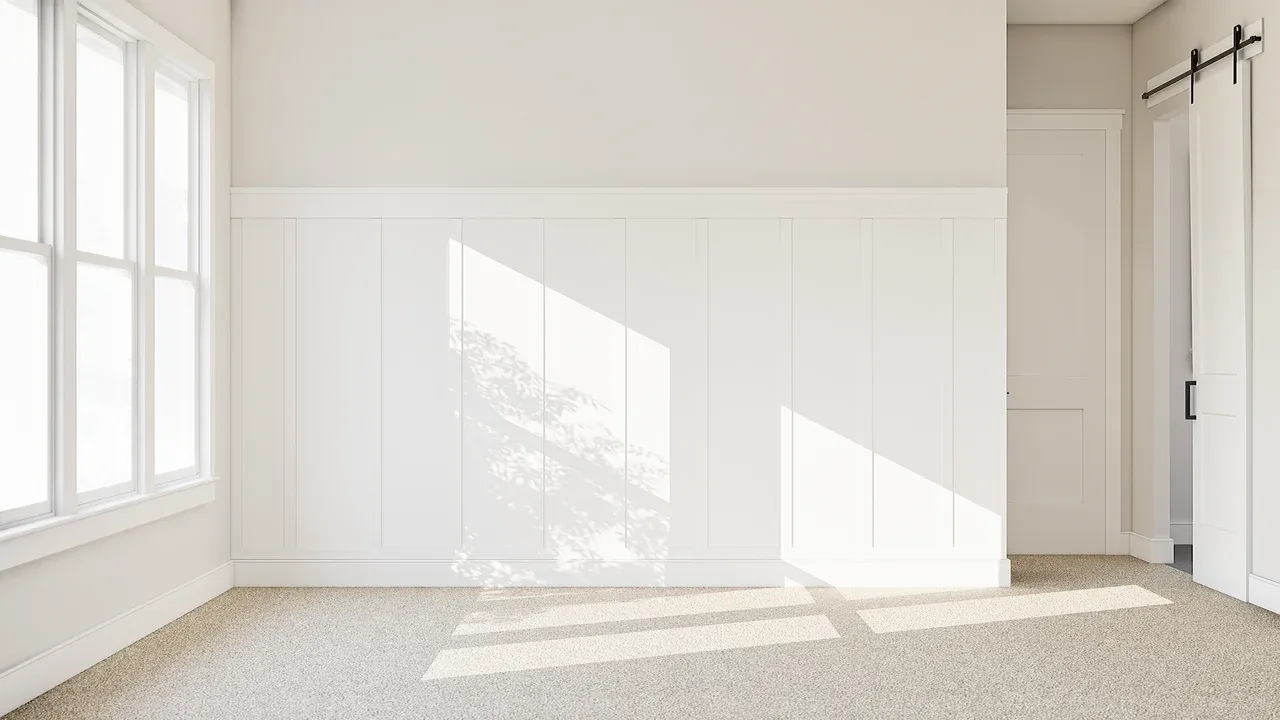 Primary suite with feature wall