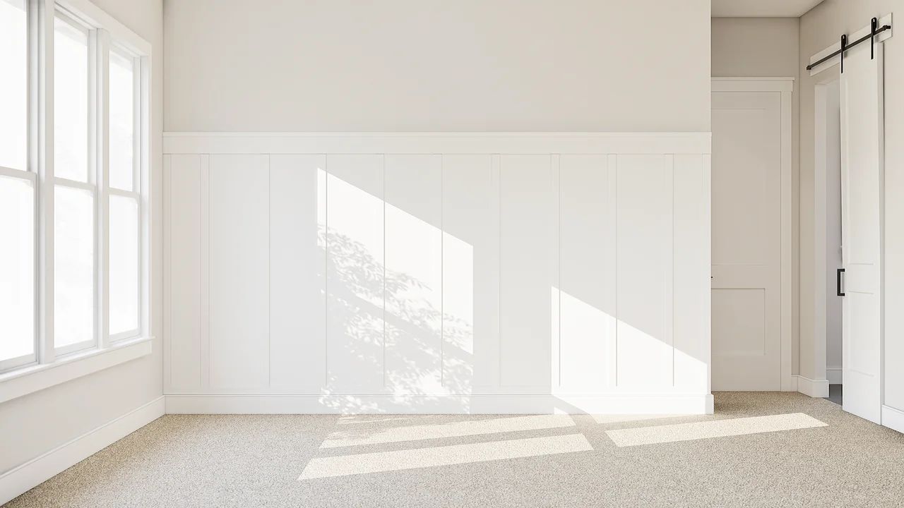 Primary suite with feature wall