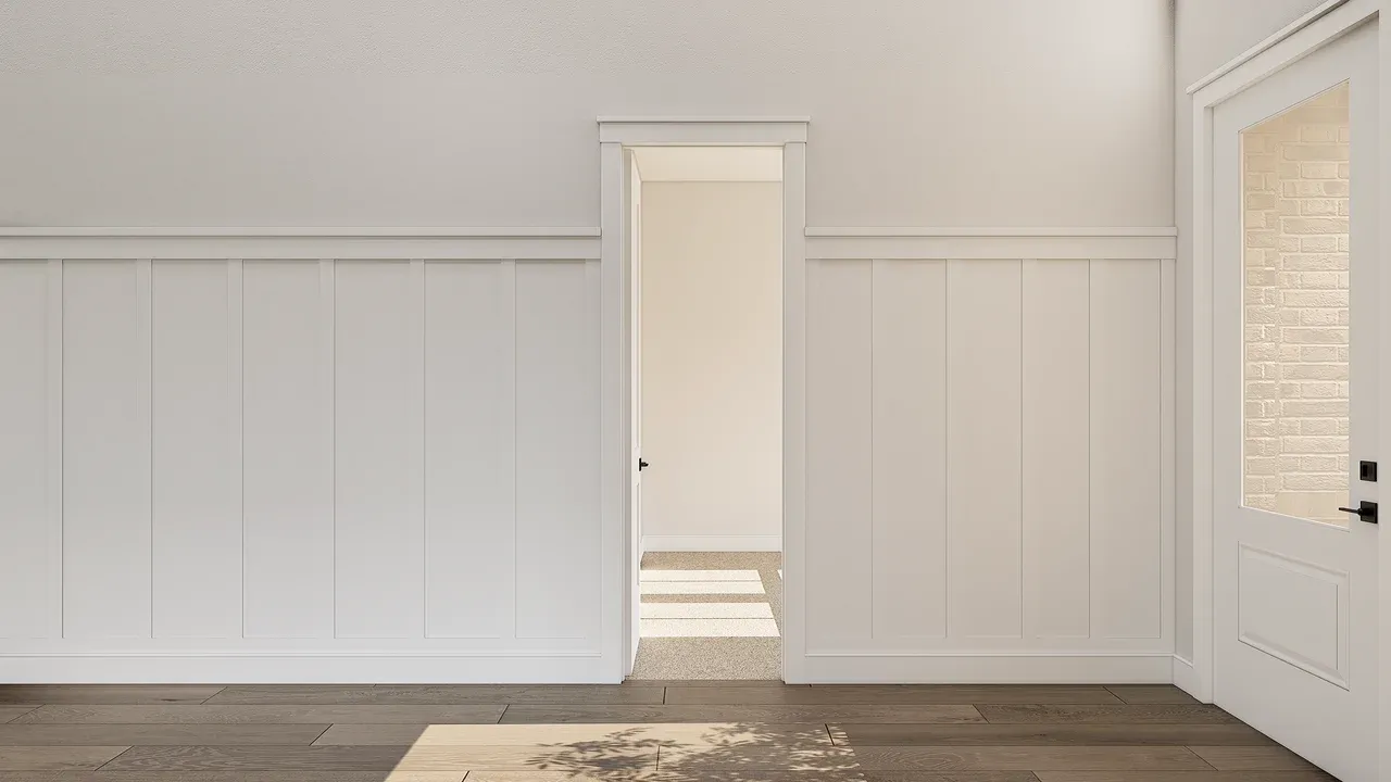 Foyer with feature wall
