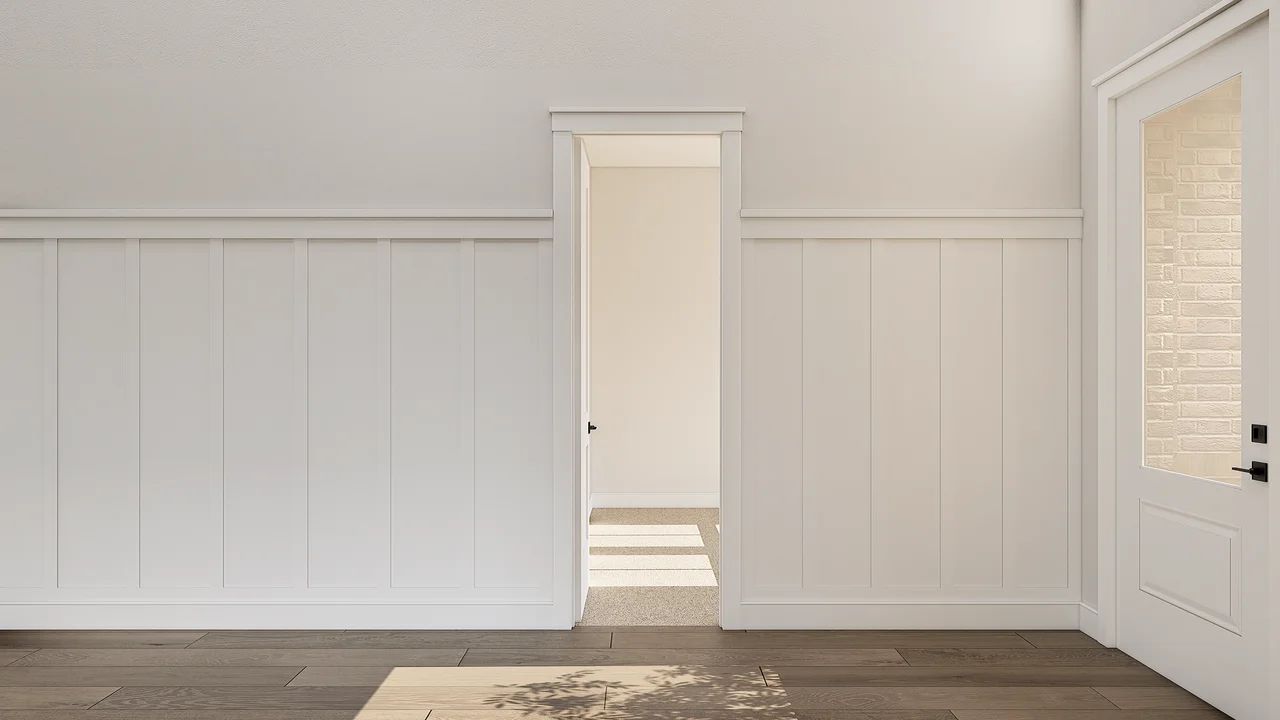Foyer with feature wall