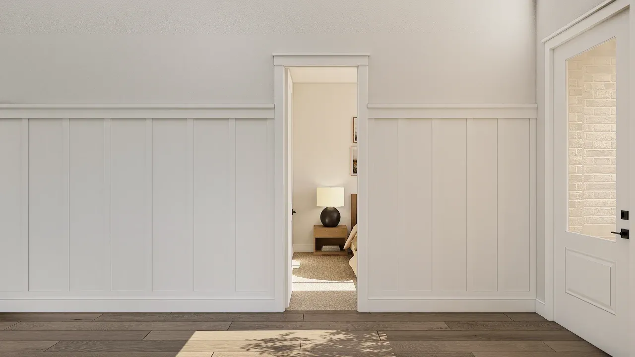 Foyer with feature wall
