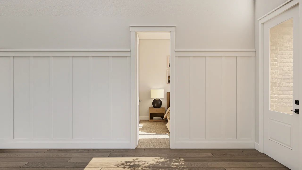 Foyer with feature wall