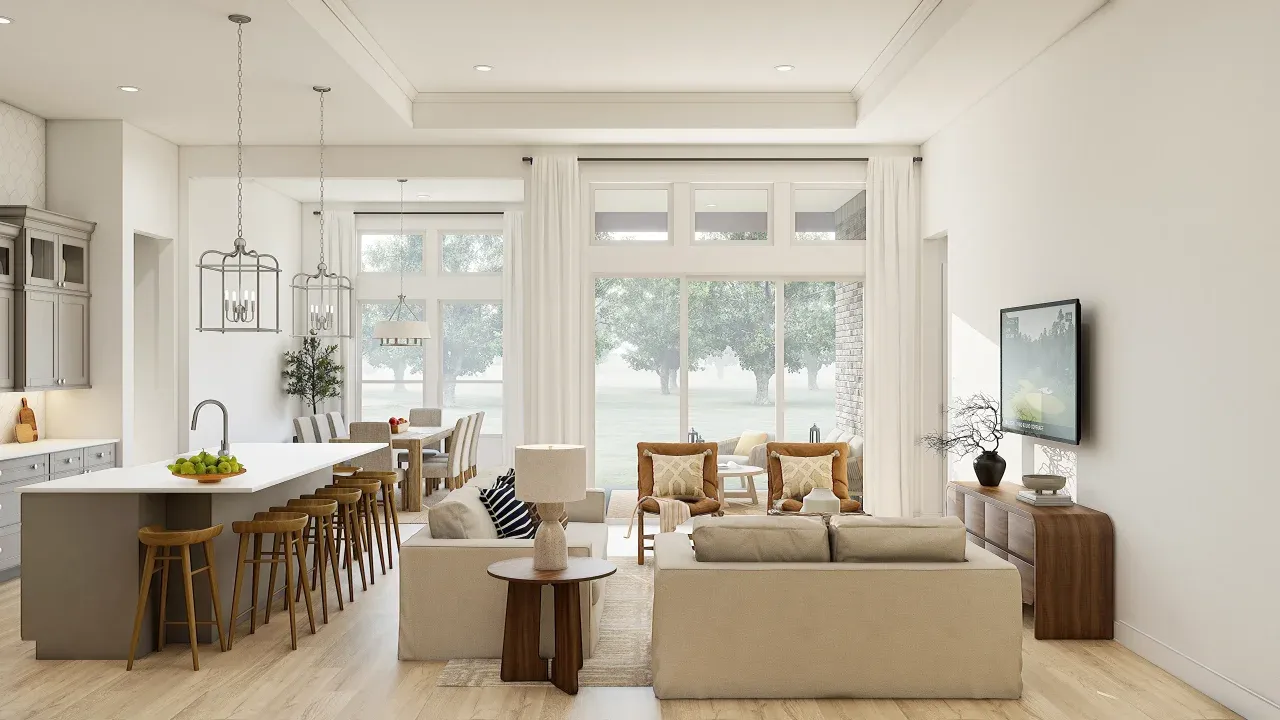 Great Room with Multi-Slider Door