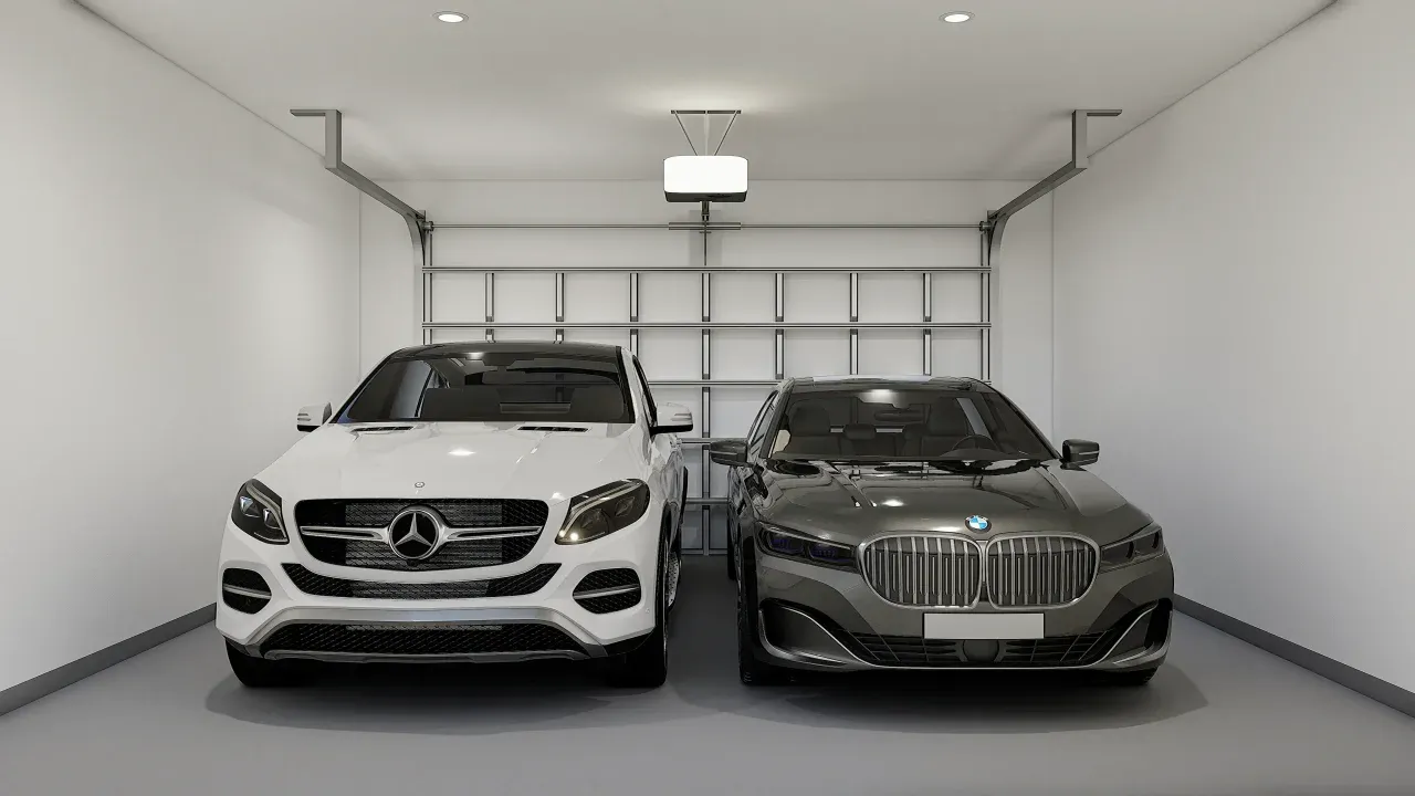 Three Car Tandem Garage
