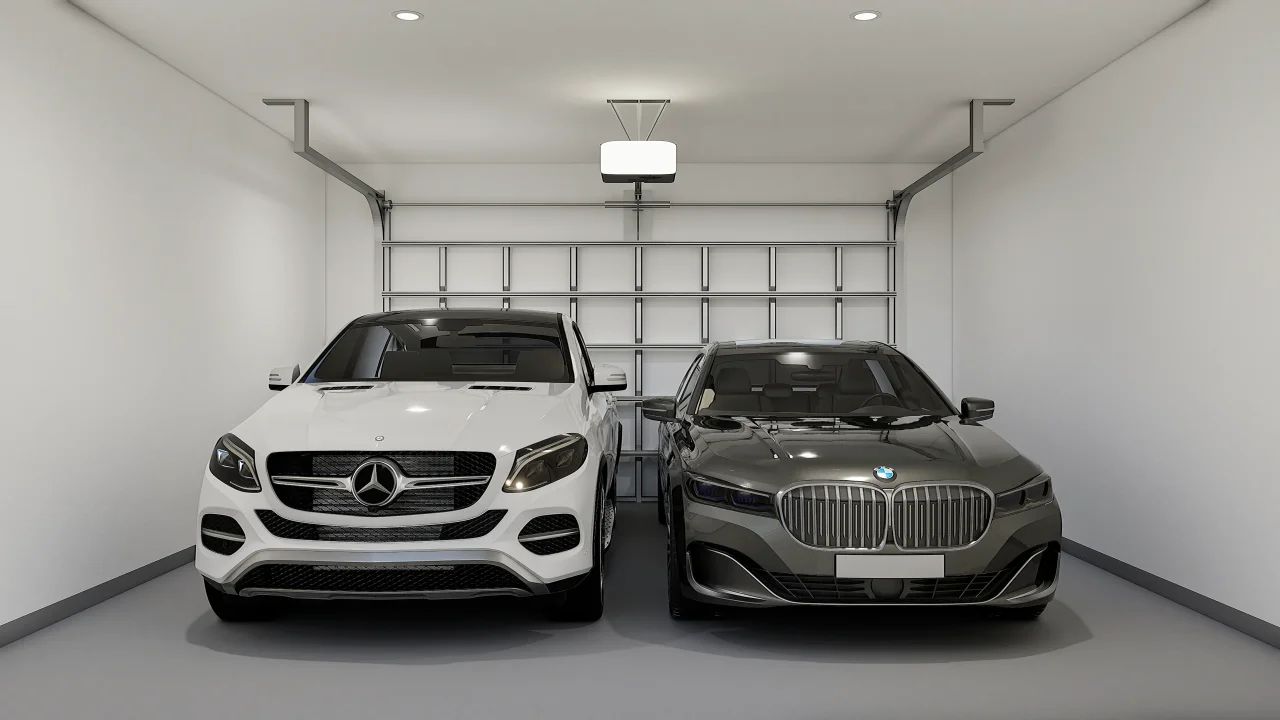 Three Car Tandem Garage