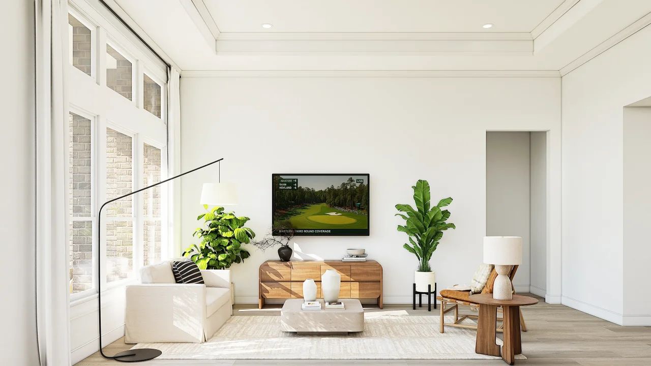 Great Room with Crown Molding