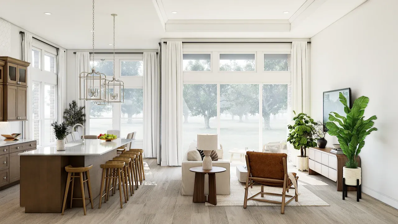 Great Room with Multi-Slider Door