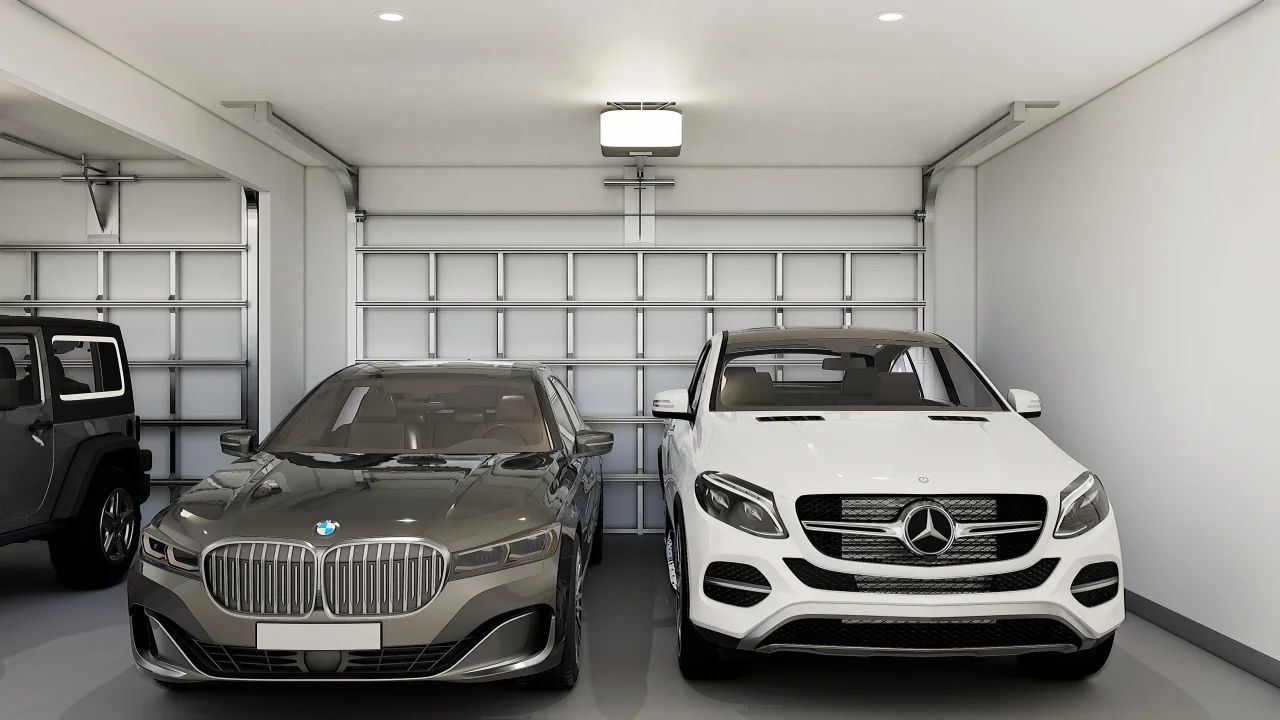 Three Car Tandem Garage