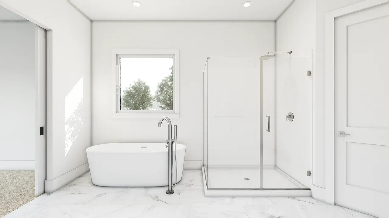 Primary Bath with Tub