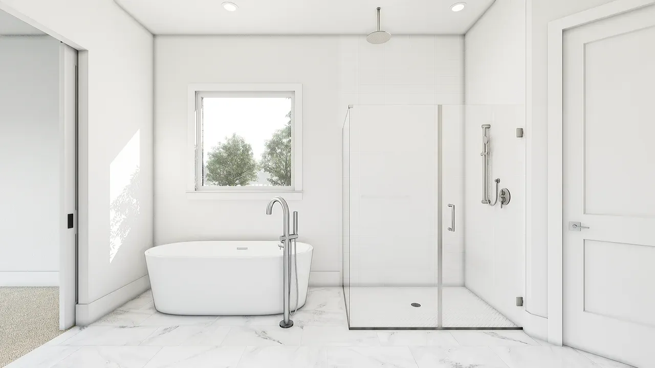 Primary Plus Shower with Tub