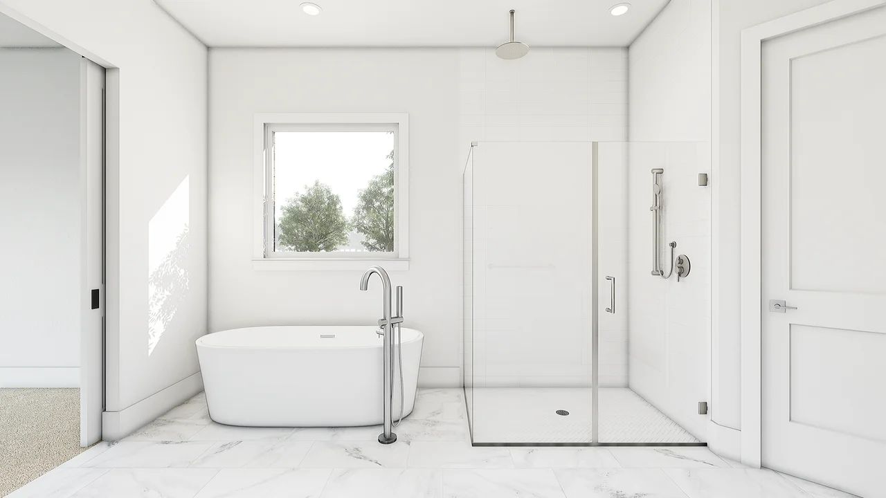 Primary Plus Shower with Tub