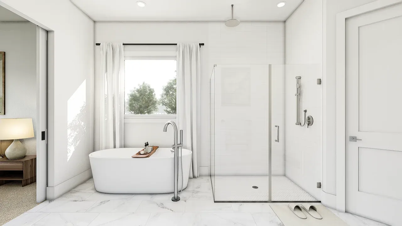 Primary Plus Bath with Tub