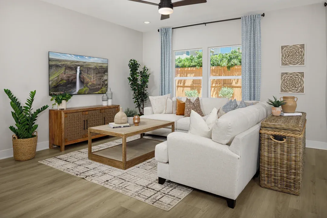 Great room with gorgeous flooring