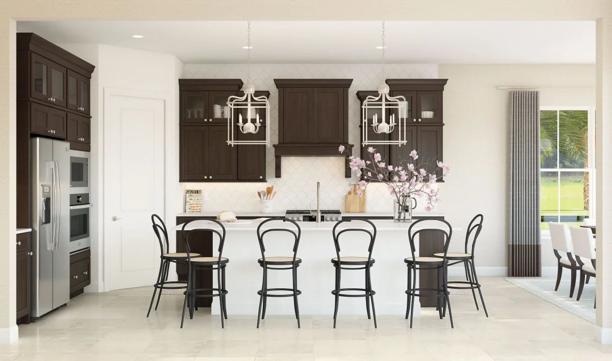 Kitchen with center island