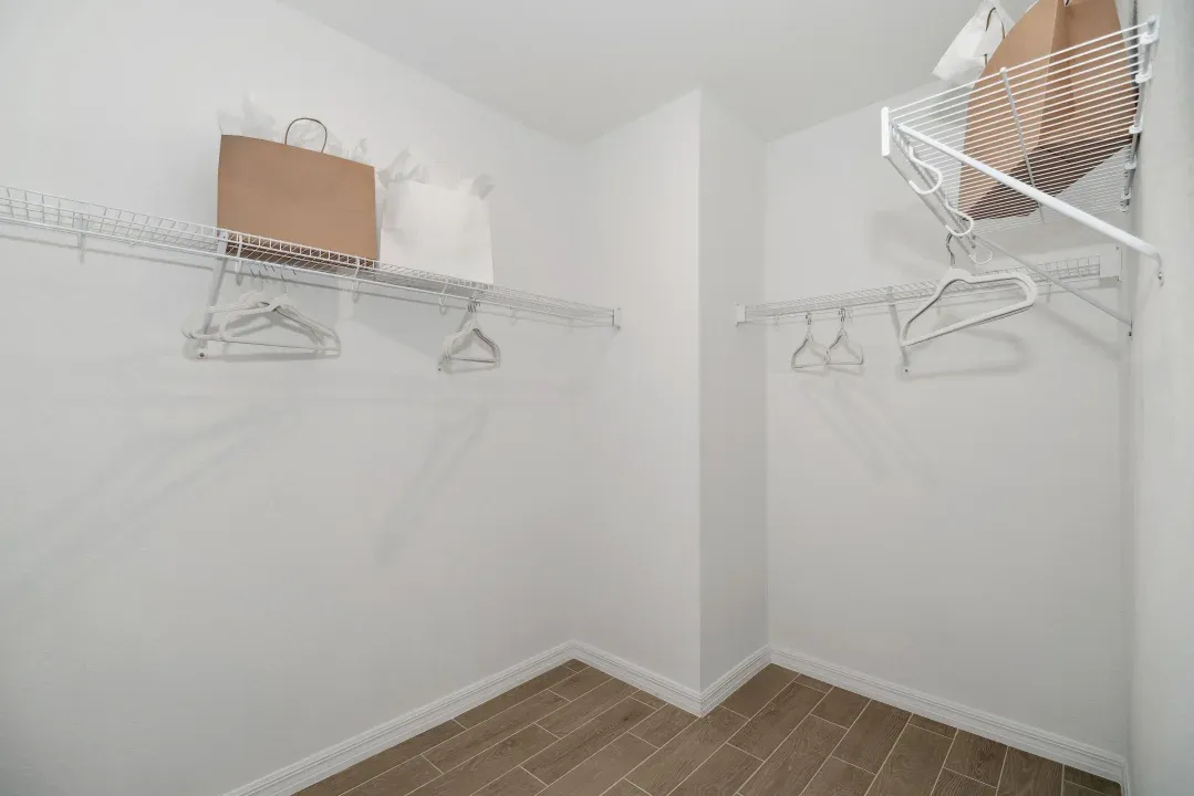 Primary suite walk-in closet