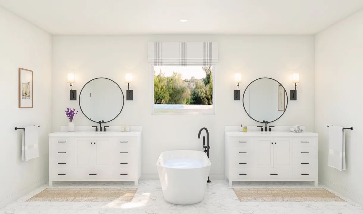 Primary bath with soaking tub