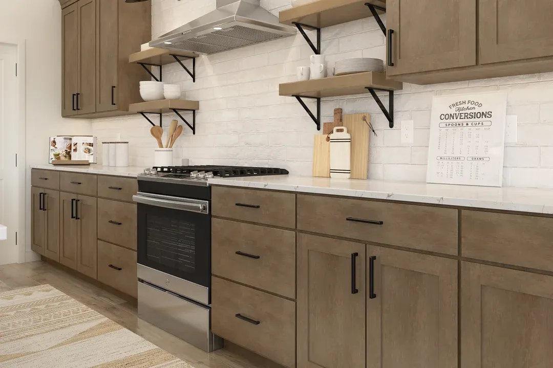 Kitchen with island