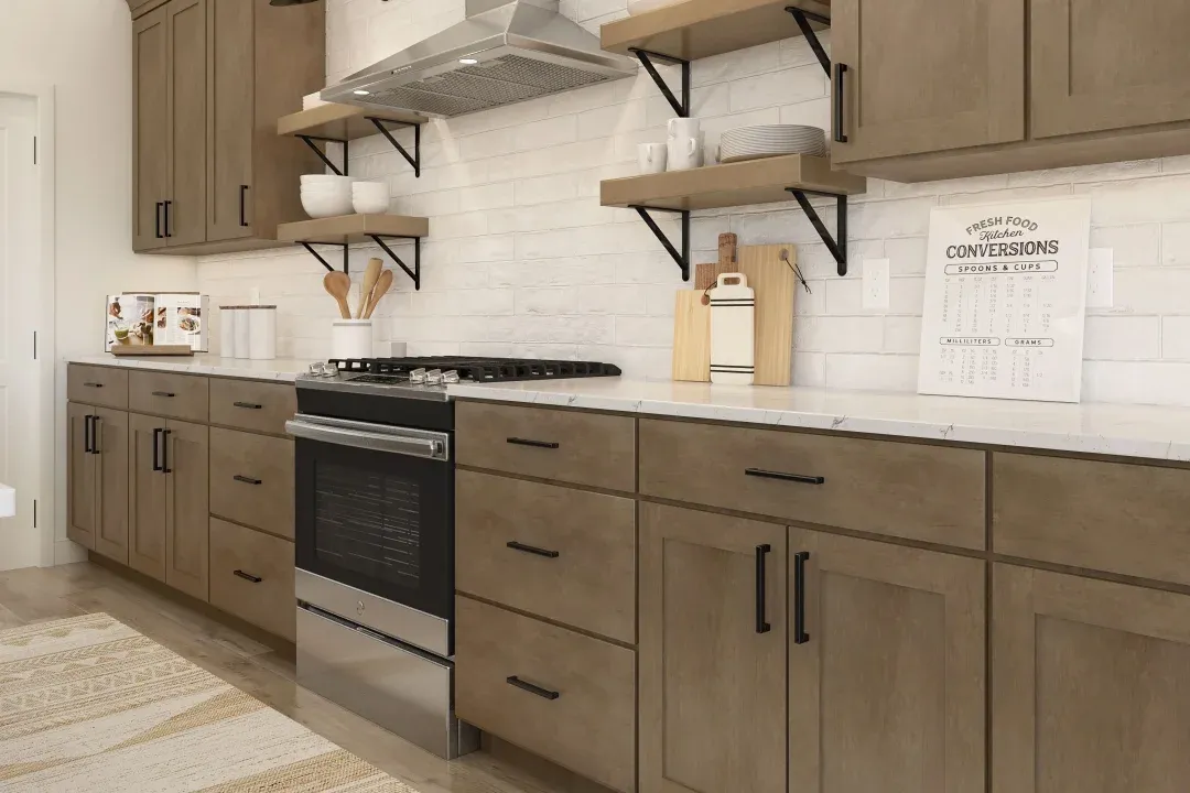 Kitchen with island