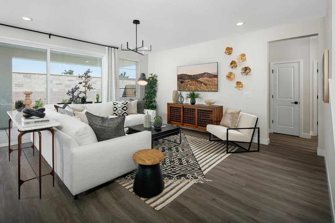 Great room with luxurious flooring