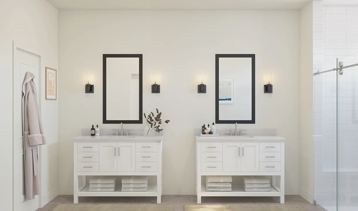 Primary Bath with dual vanities