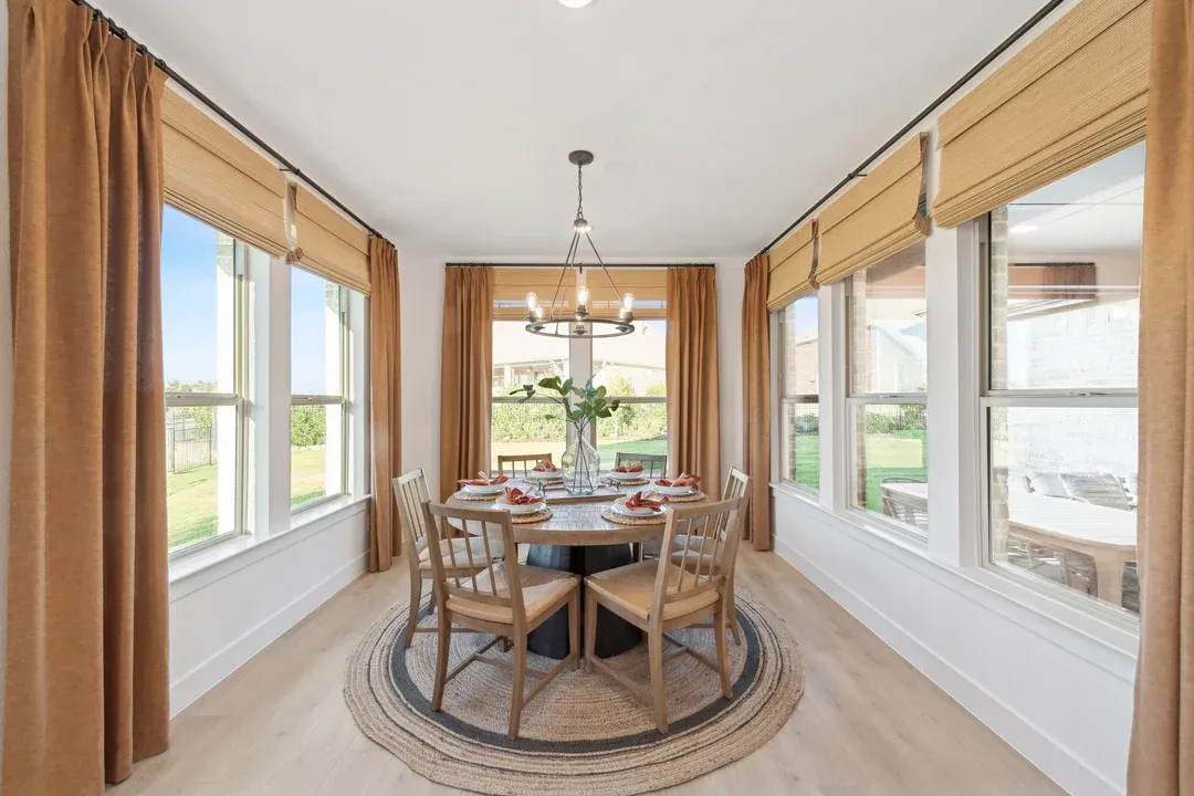 Dining area with natural light