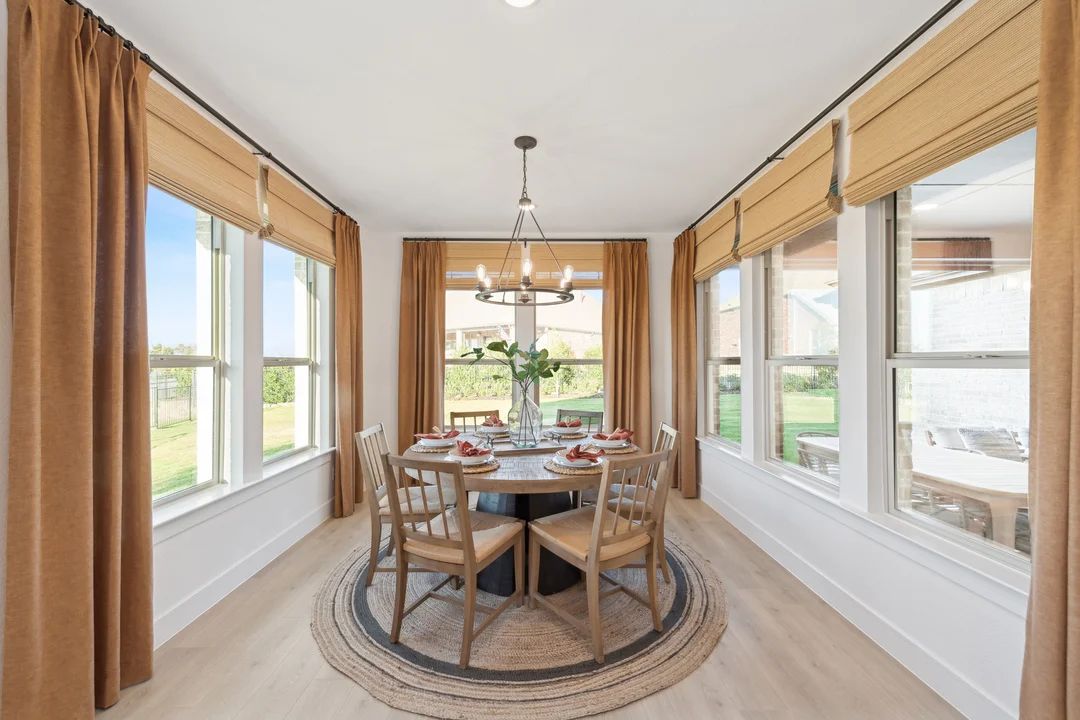 Dining area with natural light