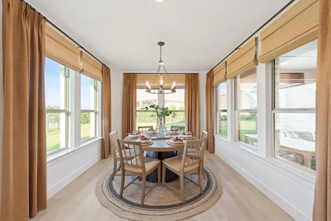 Dining area with natural light
