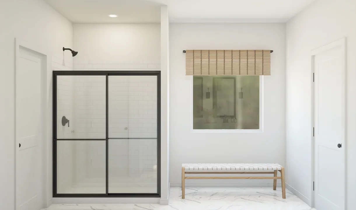 Primary bath with shower