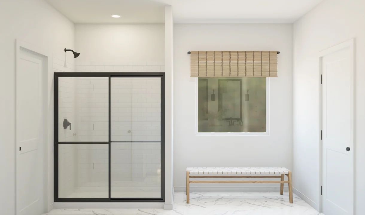 Primary bath with shower